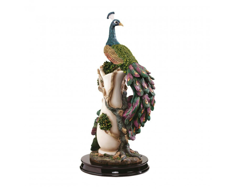 Toscano - The Peacock Garden Statue