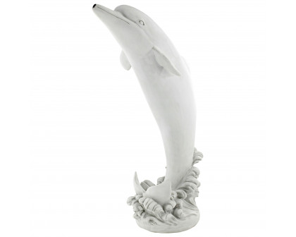 Toscano Tropical Tale Leaping Dolphin Piped Garden Statue - Medium