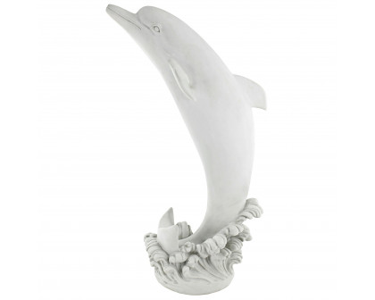 Toscano Tropical Tale Leaping Dolphin Piped Garden Statue - Medium