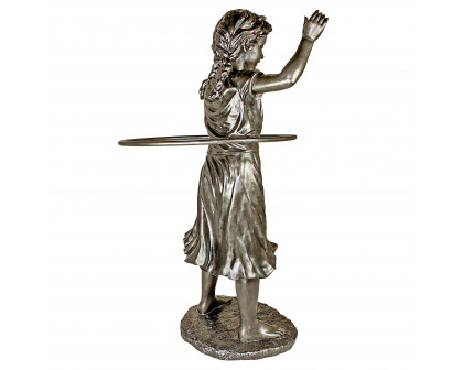 Toscano - Harriet Hula Hooping Girl Garden Statue