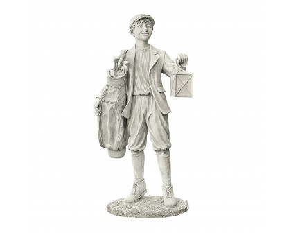 Toscano - Finishing the Eighteenth Hole Golf Caddie Sculpture