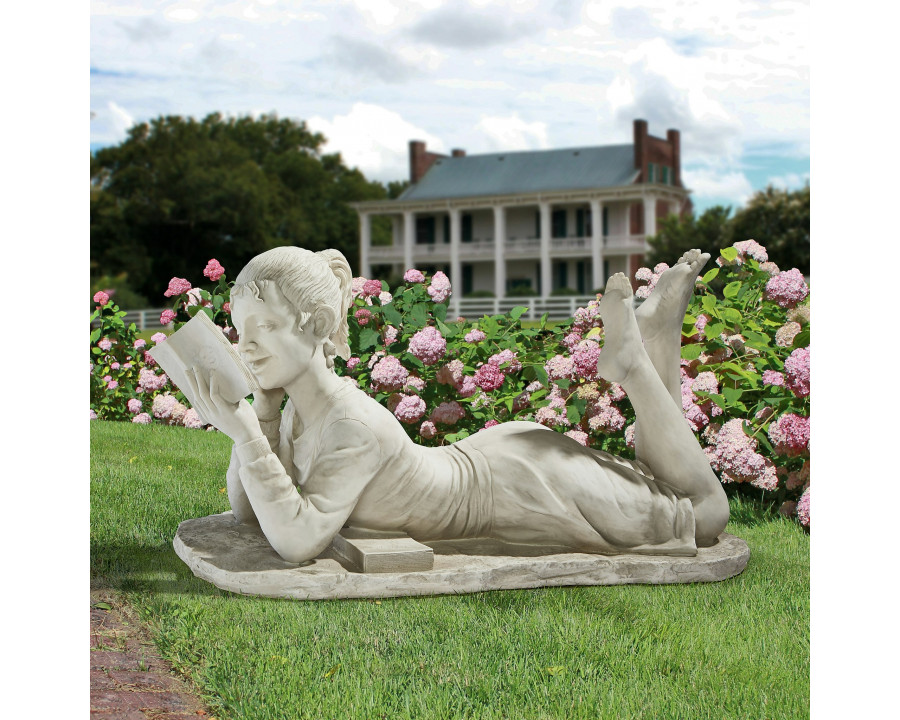 Toscano - Glendathe Reading Girl Garden Statue