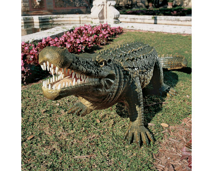 Toscano - The Gargantuan Garden Gator Statue