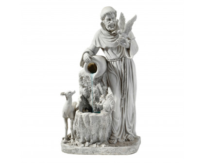 Toscano - Saint Francis Life-Giving Waters Sculptural Fountain