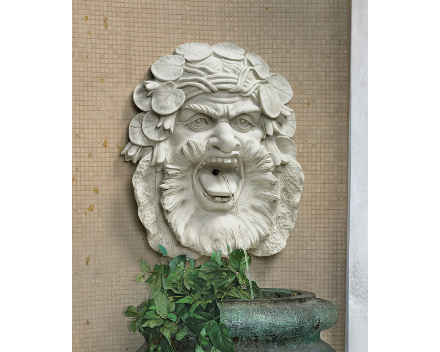 Toscano - Hafod Mansion Greenman Fountain Wall Sculpture