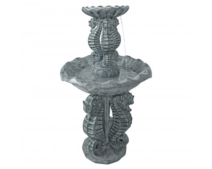 Toscano - Spirit of the Ocean Two-Tier Seahorse Fountain