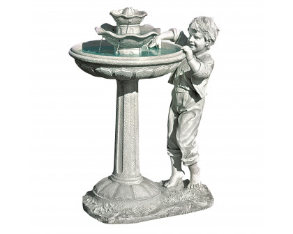 Toscano - The Child Mischievous Splash Sculptural Fountain