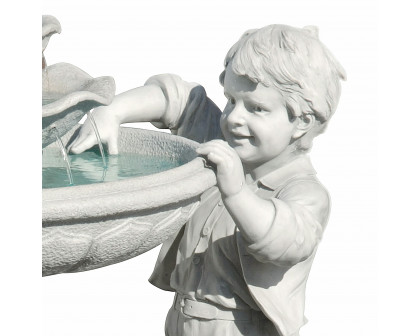 Toscano - The Child Mischievous Splash Sculptural Fountain