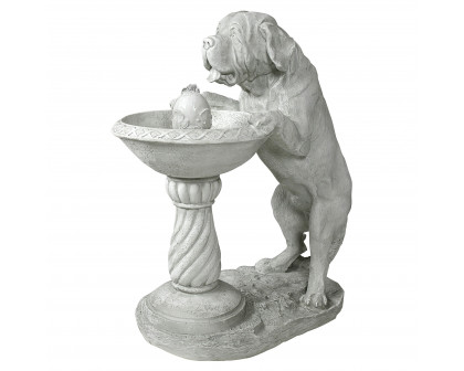 Toscano - Quenching a Big Thirst Sculptural Dog Fountain