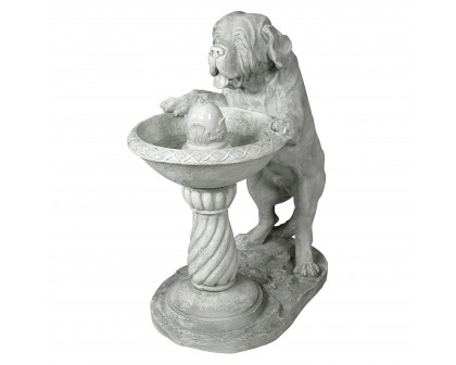 Toscano - Quenching a Big Thirst Sculptural Dog Fountain