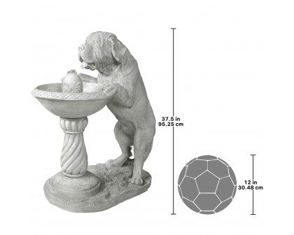 Toscano - Quenching a Big Thirst Sculptural Dog Fountain