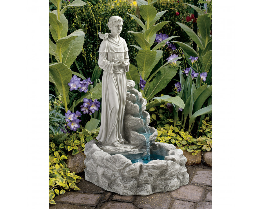 Toscano - Nature Blessed Prayer Saint Francis Sculptural Fountain