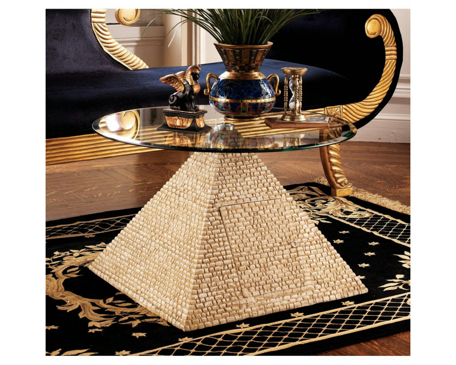 Toscano - Great Egyptian Pyramid of Giza Sculptural Table in Designer Resin