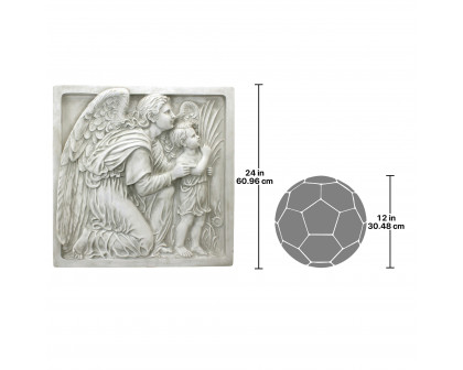 Toscano - Guiding Angel Sculptural Wall Frieze