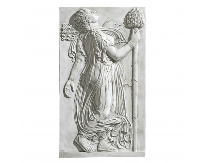 Toscano - Dancing Greek Maenad with Thyrsus Wall Frieze