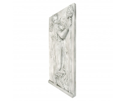 Toscano Dancing Greek Maenad with Thyrsus Wall Frieze - Left