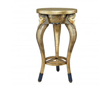 Toscano - King of the Nile Egyptian Sculptural Side Table in Designer Resin