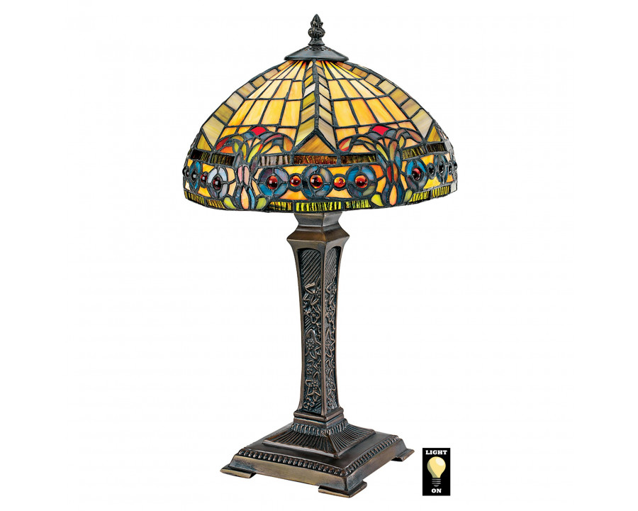 Toscano - The Carlisle Beaux-Arts Lamp in Stained Glass