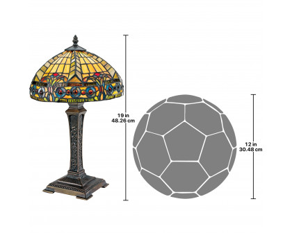 Toscano - The Carlisle Beaux-Arts Lamp in Stained Glass