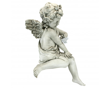 Toscano - Peaceful Presence Angel Sitter Garden Statue