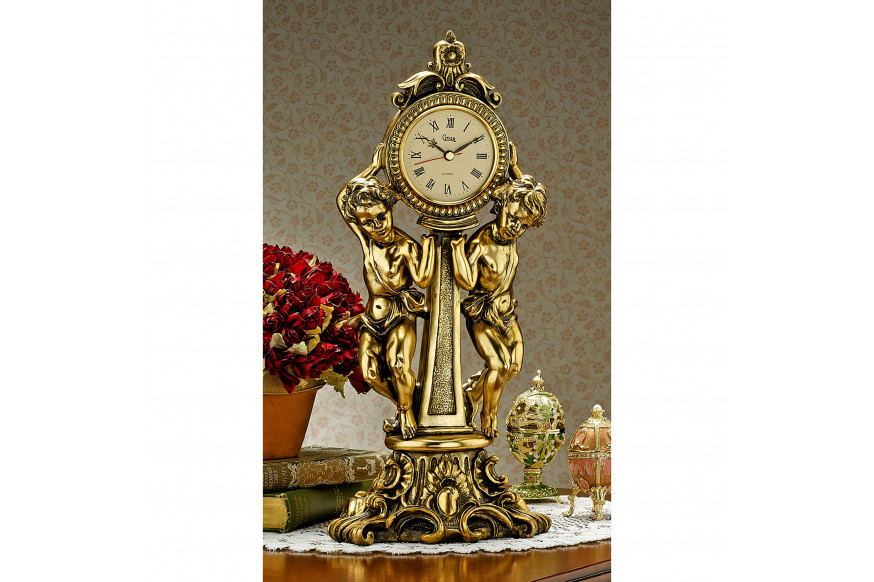 Toscano™ Amboise Twin Cherubs Mantel Clock