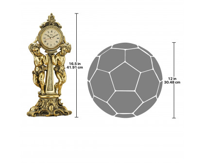 Toscano™ Amboise Twin Cherubs Mantel Clock