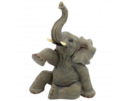 Toscano - Petey the Pint-Sized Pachyderm Elephant Garden Statue