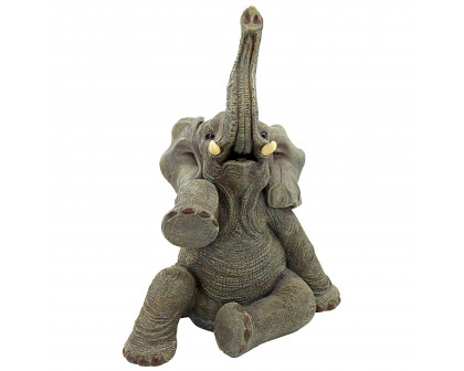 Toscano - Petey the Pint-Sized Pachyderm Elephant Garden Statue