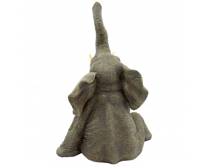 Toscano - Petey the Pint-Sized Pachyderm Elephant Garden Statue