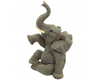 Toscano - Petey the Pint-Sized Pachyderm Elephant Garden Statue