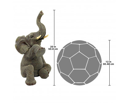 Toscano - Petey the Pint-Sized Pachyderm Elephant Garden Statue