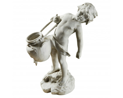 Toscano - Young Child Urn Carrier Garden Statue