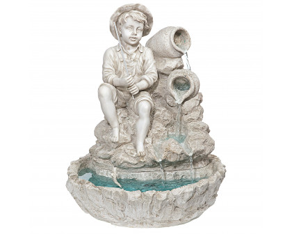 Toscano - Little Fisherman at the Fishin Hole Sculptural Fountain