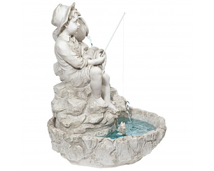 Toscano - Little Fisherman at the Fishin Hole Sculptural Fountain