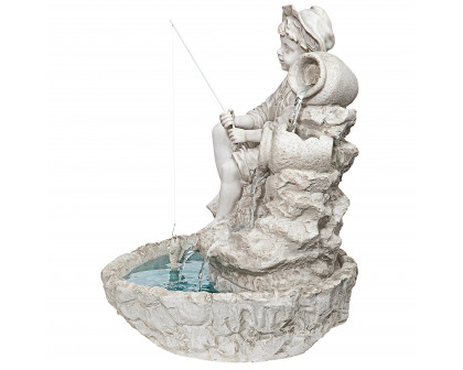 Toscano - Little Fisherman at the Fishin Hole Sculptural Fountain