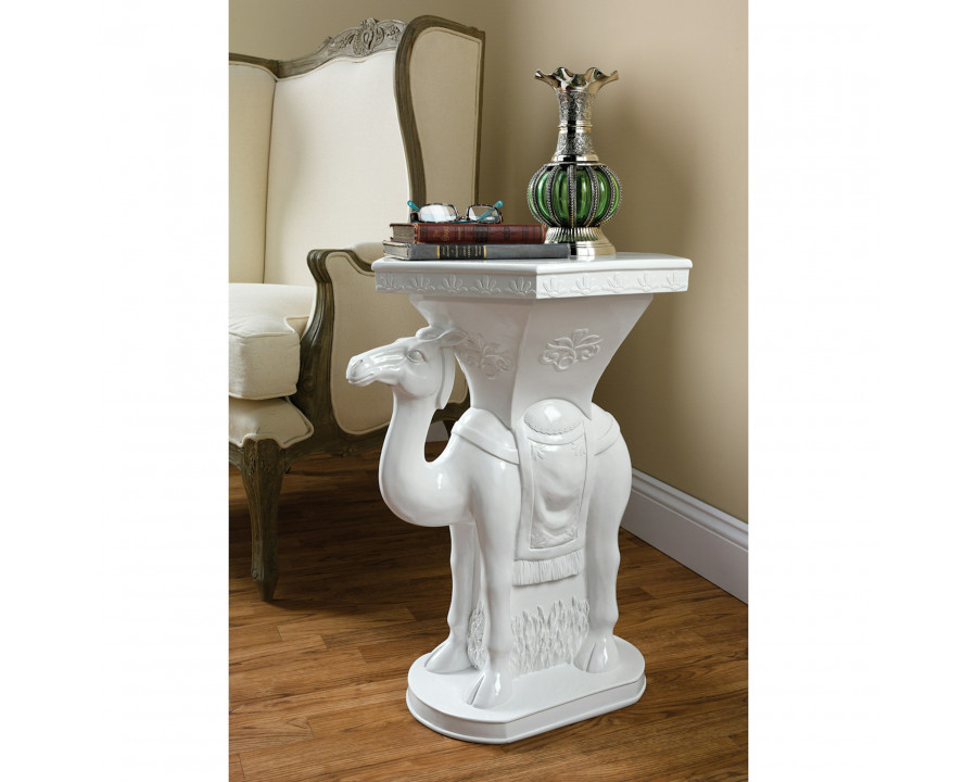 Toscano - Bedouin Camel Sculptural Side Table in Designer Resin