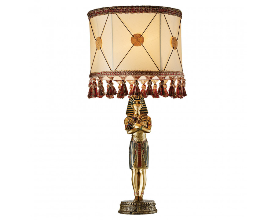 Toscano - King Tutankhamen Sculptural Table Lamp in Designer Resin