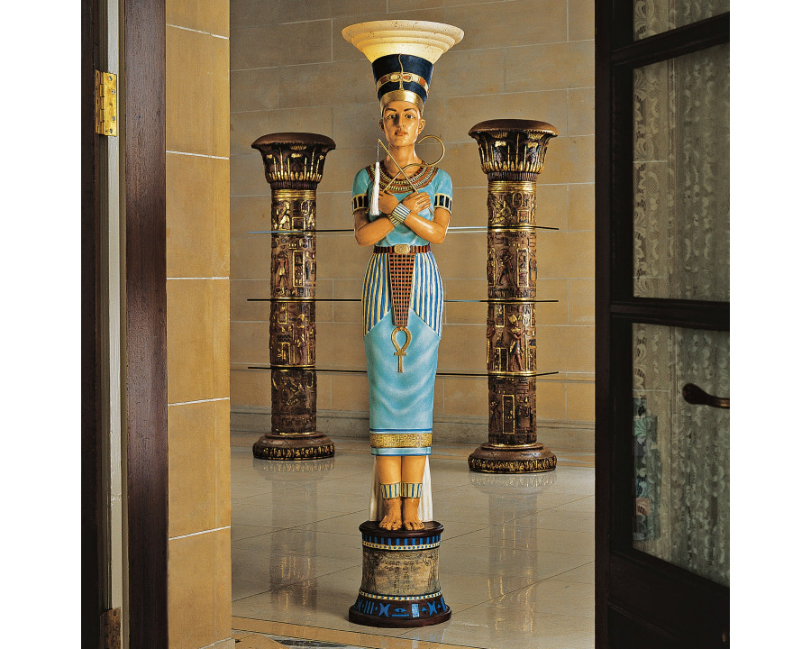 Toscano - Queen Nefertiti Sculptural Floor Lamp