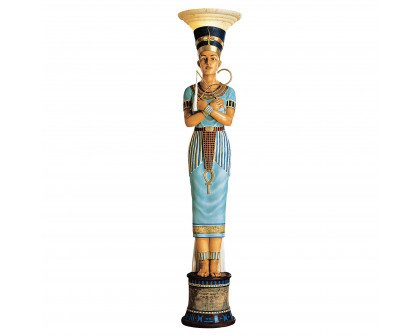 Toscano - Queen Nefertiti Sculptural Floor Lamp