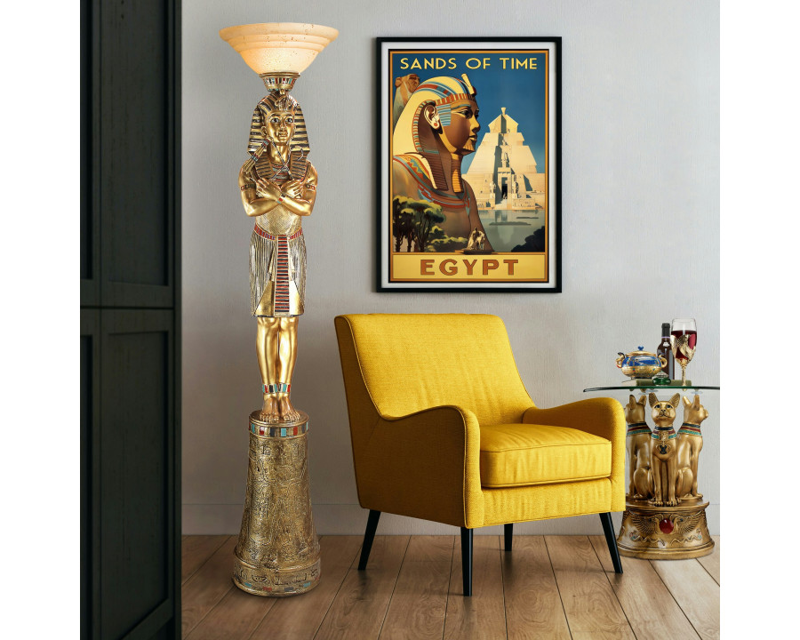 Toscano - King Tut Sculptural Floor Lamp