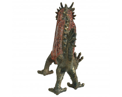 Toscano - Dragon Dance of Light Illuminated Mosaic Glass Statue