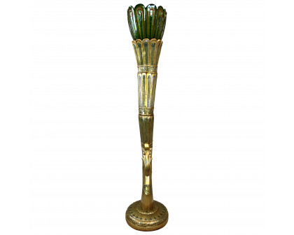 Toscano - Art Deco Peacock Sculptural Floor Lamp