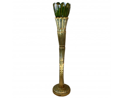 Toscano - Art Deco Peacock Sculptural Floor Lamp