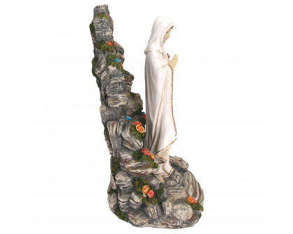 Toscano - Blessed Virgin Mary Illuminated Garden Grotto Sculpture