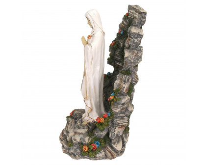 Toscano - Blessed Virgin Mary Illuminated Garden Grotto Sculpture