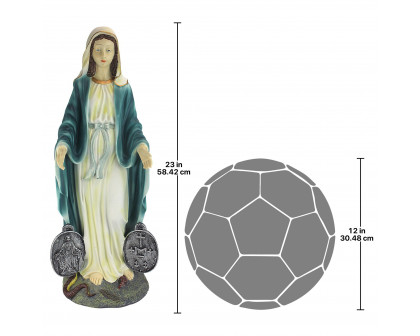 Toscano - Miraculous Medal Madonna Sacred Garden Statue