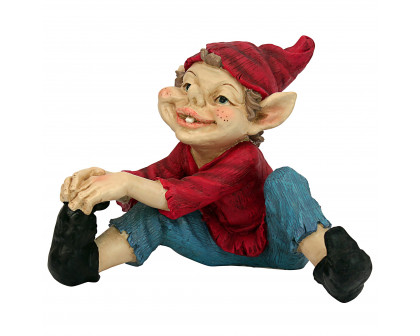 Toscano Eccentric Elf Garden Gnome Statue - Squeegee