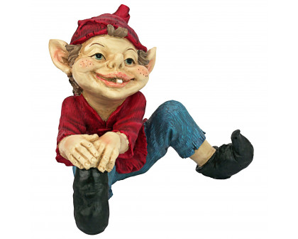 Toscano Eccentric Elf Garden Gnome Statue - Squeegee