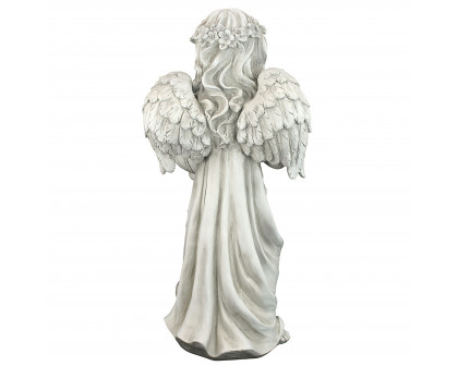 Toscano - Angelique Garden Splash Angel at Birdbath Statue