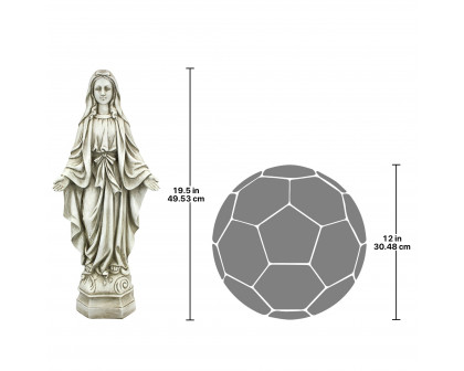 Toscano Madonna of Notre Dame Garden Statue - Medium